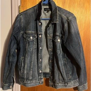 LUCKY BRAND Women’s TOMBOY Trucker DENIM JEAN JACKET Pockets size large
